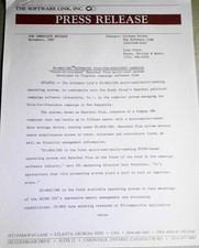 PC-MOS/386 Automates Dole-For-President Campaign - Press Release, 1987 picture