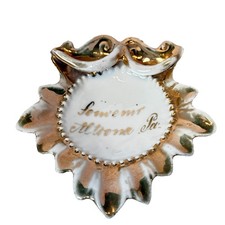 ALTOONA Pennsylvania PA Antique Souvenir Gilded Gold TRINKET DISH ASHTRAY picture