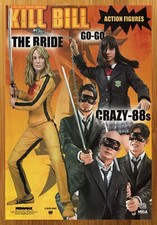 2004 NECA Kill Bill Action Figures Print Ad/Poster The Bride Crazy-88s Promo Art picture