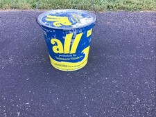 Vintage All Laundry Detergent 25lb Metal Pail Bucket And Lid 1950s picture