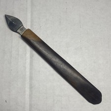 Antique Carter’s Ink Co. Boston Ink Eraser Knife Scraper, Wood Handle C.A. & C. picture