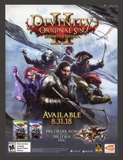 Divinity Original Sin II 2 Definitive Xbox One PS4 PC Promo Ad Art Print Poster picture