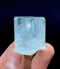 45 GM Natural Blue Aquamarine Cluster Terminated Crystal picture