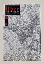 Uber Invasion #1 B Wraparound Sketch Cover (Limited To Only 100) NM+  picture