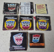 TRANSFORMERS G1 FIGURES CHECKLIST CATALOG POSTER LOT RARE 1985-1989 picture