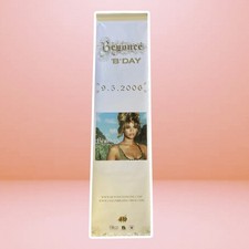 Beyoncé B’Day 2006 Sony Music Promo Banner Poster 24” x 8’7” Rare Store Display picture