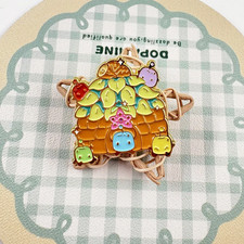 Cosy Farming Sim Stardew Valley Junimo Hut Harvest Crops Enamel Pin Cute Junimo picture