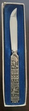Vintage Konge-Tinn Fruktkn Fruit Knife Made In Norway Tinn Pewter picture