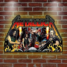 Metallica Remastered Pinball Topper 3D Printed LED Lightbox for Pinball Machine- picture