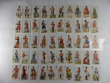 Carreras Cigarette Cards History of Army Uniforms 1937 Complete Set 50 picture