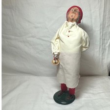 Byers Choice Scrooge Christmas Caroler White Red Excellent 1984 Second Edition picture