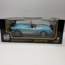 Road Tough Chevrolet Corvette 1957 Model Car 1:18 Scale Vintage New In Box picture