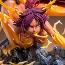 Bleach Shihouin Yoruichi Cat Girl Figure 25cm PVC Flash Goddess Statue picture