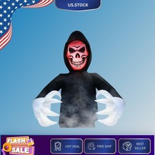 7.7FT Inflatables Grim Reaper, Halloween Giant Scary Blow Up Decoration with Sou picture