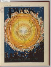Photo:Puck Magazine Cover Uncle Sam Fourth of July Fireworks 1905 picture