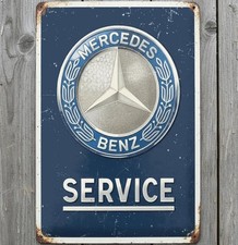 Mercedes Benz Service 8 x 12 Vintage Novelty Metal Sign Made In USA New picture