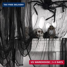 410 x 80 in Halloween Creepy Cloth for Yard and Outdoor Decorations,Black picture