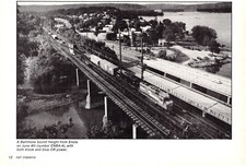 GP40-2 CR Freight Train Out Of Enola PA Bound For Baltimore MD Vtg Mag Excerpt picture