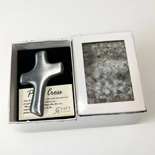 NIB Palm Cross God Grant Me Serenity Pewter 3
