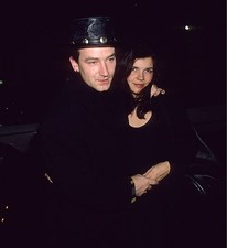 1989 Bono with wife Ali Hewson at the Mayfair Hotel Historic Old Photo picture