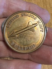 Vintage Martin Aircraft USN Bullpup Missile Pocket 2 Blade Knife Round picture