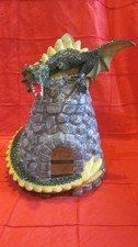 Dragon Castle with Dungeon Door Cookie Jar Very Rare Mint NIB picture