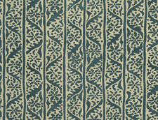 George Spencer Twining Ivy Stripe Print Fabric- Hedera / Pacific 1.85 yds 390/01 picture
