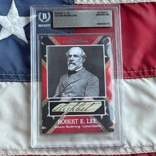 Robert E. Lee Handwritten Word Cut from Autograph Letter Signed Beckett BAS picture