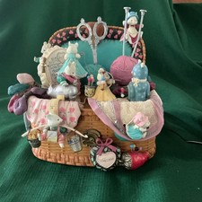 Vintage Enesco Knitting Pretty Musical Box 1990 Multi Action Animated Works picture