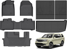 Floor Mats & Cargo Liner Set Fit for 2009-2015 Honda Pilot Models picture