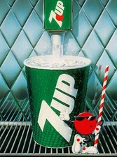 7up cool spot ad wall art metal sign picture