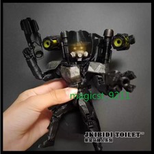 Skibidi Toilet Black Hand Gang 3.0 Titan Monitor Man Figure LED Light Model Toy picture