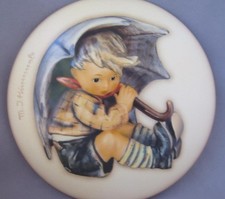 M I Hummel Goebel Porcelain Box Umbrella Boy Geborgen Mold No 688 Germany new picture