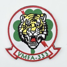 VMFA-333 Fighting Shamrocks Patch – Embroidered, Hook and Loop, 4 Inch picture