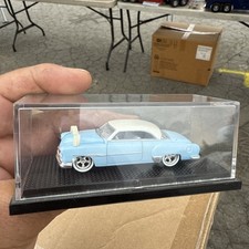 CHEVY 1952 CUSTOM HOT WHEELS 100% 40TH ANNIV BLUE WHITE 2007 MATTEL 1:64 NEW. picture