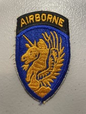 WW2 US Army 13th Airborne Division Dress W/Tab Cut-Edge Patch #021526-1 picture