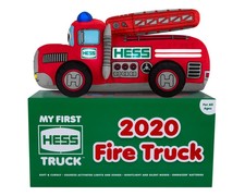 Hess Plush My First Hess Truck 2020 Green White Fire Engine Soft Toy picture
