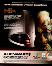 Alienware EverQuest II 2005 Magazine Ad Gaming PC Sweepstakes Print picture