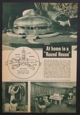 Beech Aircraft Dome Home R. Buckminster Fuller design 1946 pictorial picture