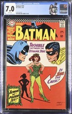 Batman #181 CGC 7.0 Rare White Pages 1st Poison Ivy W/Label DC 1966 picture