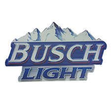 *2008 RARE* Busch Light Beer Rocky Mountains Tin Metal Sign Anheuser Busch 17x28 picture