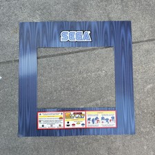 Original Monitor Bezel Eswat Sega 23 5/8 X 23 5/8  ARCADE GAME ART picture