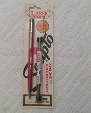 Vintage Scripto Long Lead Pencil & Lead Pack B319 NOS Red Clear 1980s New picture