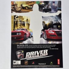 Driver Parallel Lines PlayStation 2 PS2 Xbox Set Up Print Ad/Poster Art picture