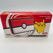 Nintendo 2DS LL XL Pokemon Monster ball edition White Red Pikachu Console picture
