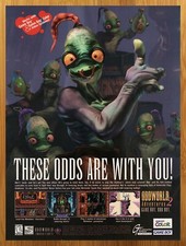 1999 Oddworld Adventures 2 Game Boy Color GBC Vintage Print Ad/Poster Game Art picture