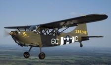Stinson L-5 Sentinel Liaison Lightplane Aircraft Kiln Wood Model Replica Large picture