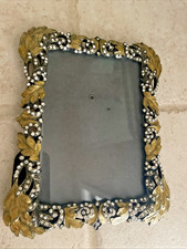 NEW Z GALLERIE JACQUELINE GOLD ENAMEL LEAVES RHINESTONES METAL 3