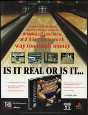 Brunswick Circuit Pro Bowling THQ - Video Game Print Ad / Poster Promo Art 1998 picture