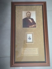 General Ulysses S. Grant Civil War 18th President Signed Framed COA Ships Free K picture